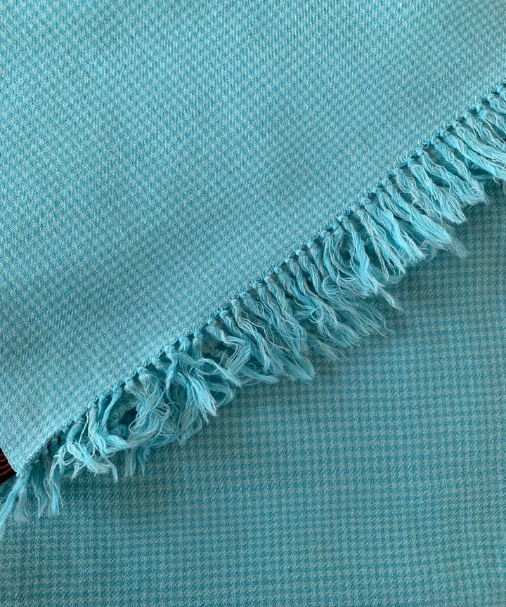 Light blue handloom woolen scarf