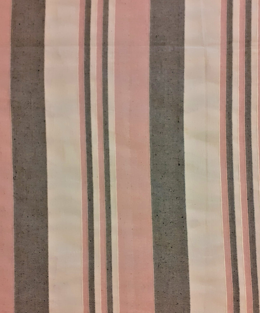 Multicolour handloom cotton stripe bedsheet