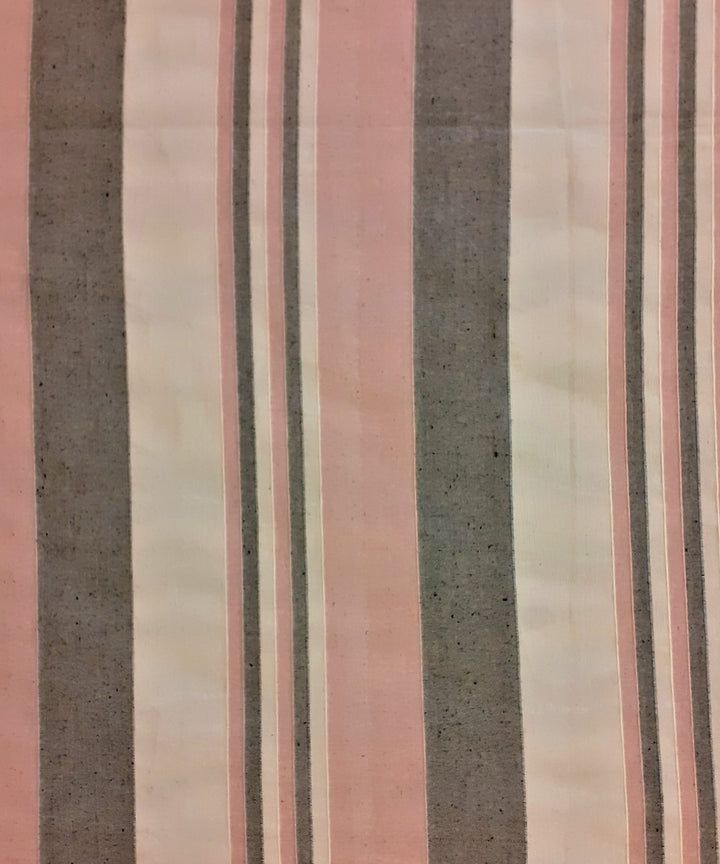 Multicolour handloom cotton stripe bedsheet