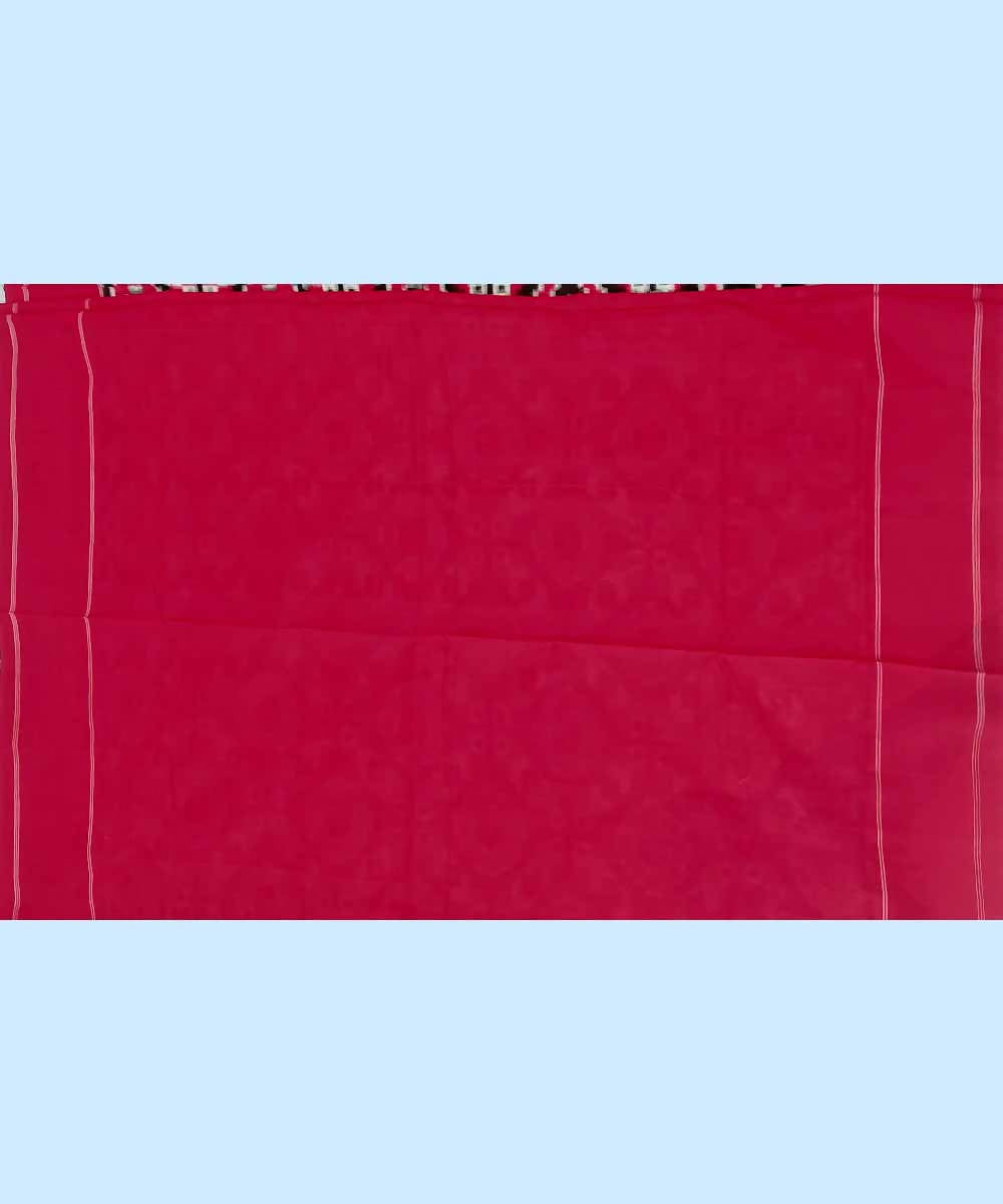 Multicolor handloom cotton double ikat pochampally saree