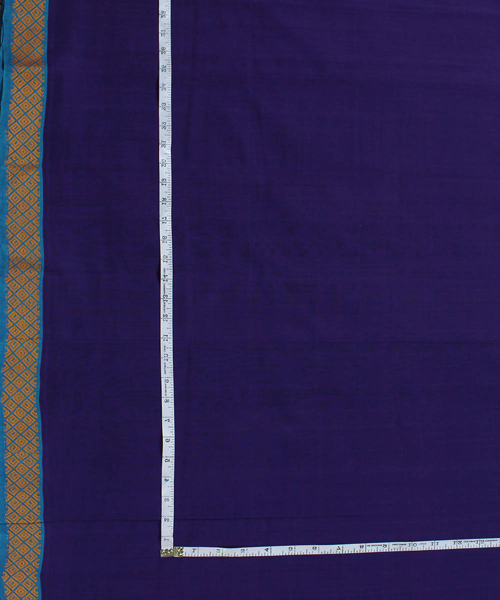 1m Handloom Cotton Navy Blue Fabric