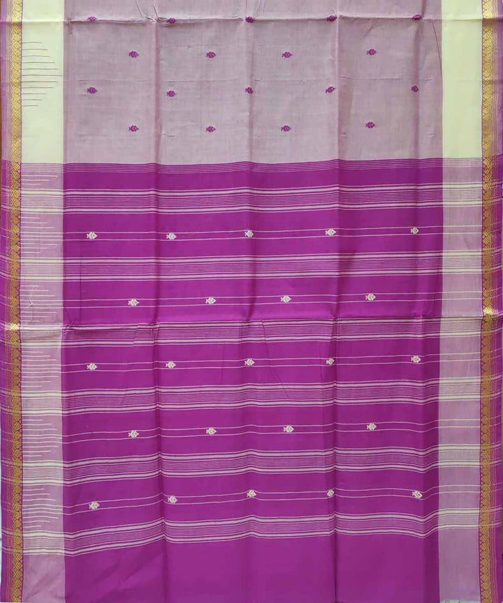 Light powder pink handloom cotton venkatagiri saree