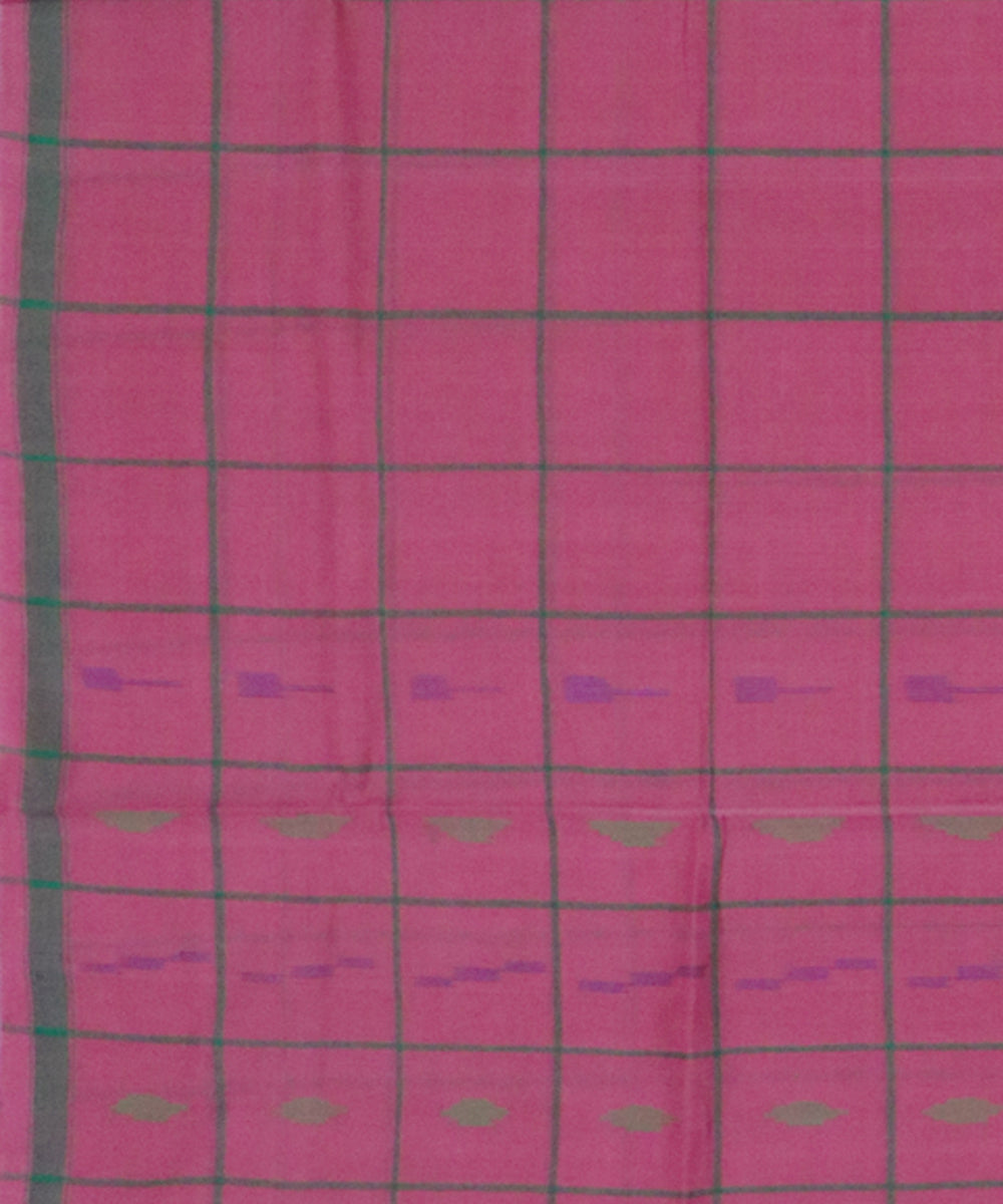 Pink handloom cotton rajahmundry saree