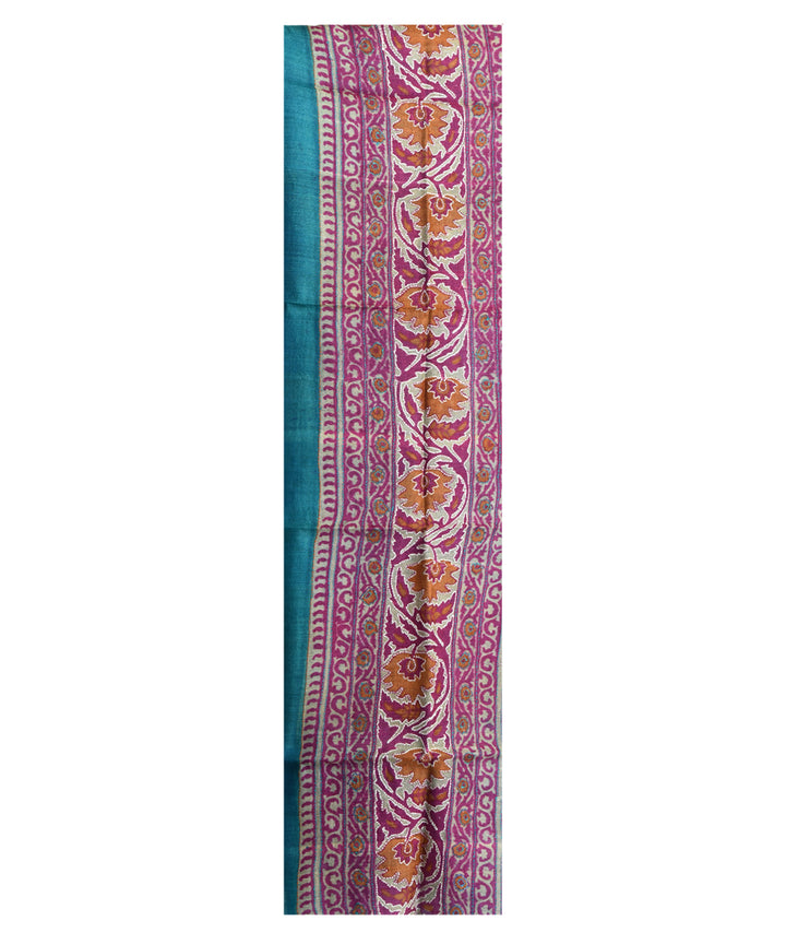 Brown handwoven tussar silk kurta material
