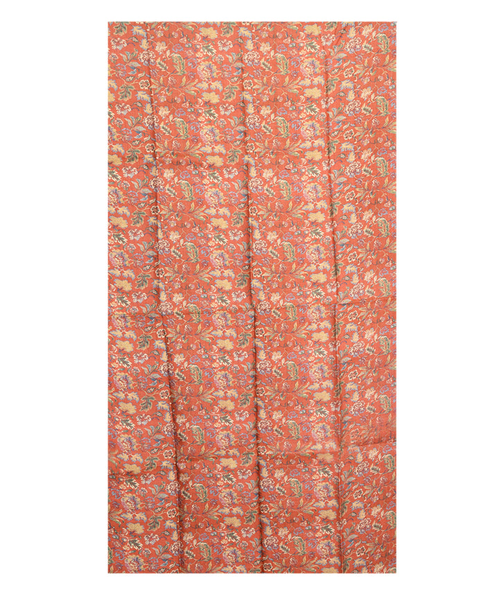 Multicolor handwoven tussar silk kurta material
