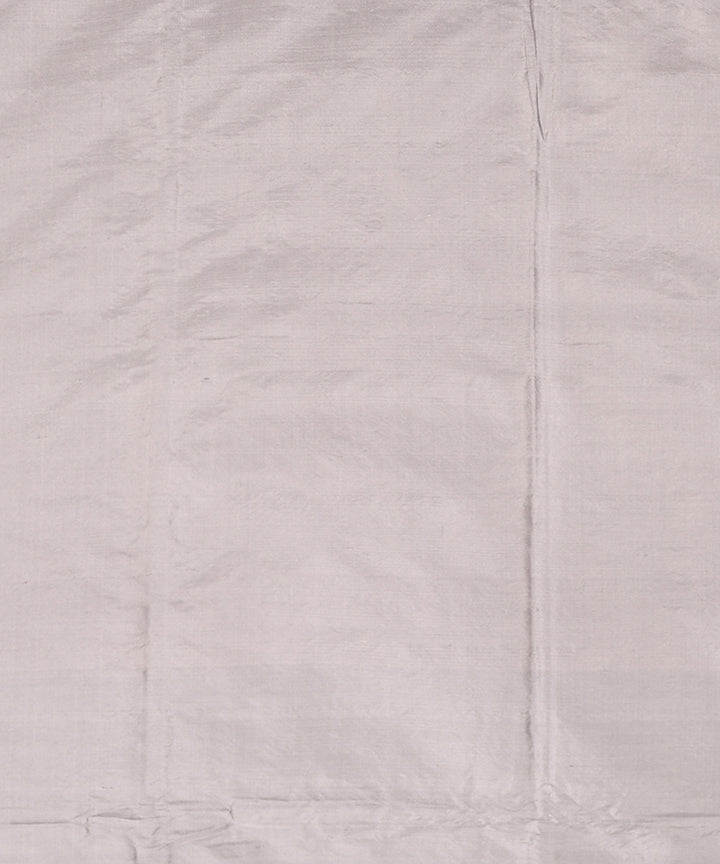 Grey silk handwoven banarasi saree