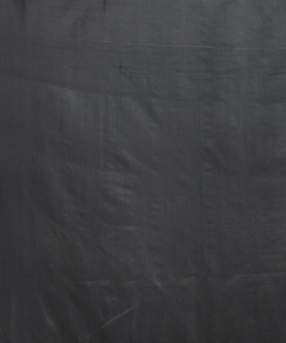 Black silk handloom banarasi saree