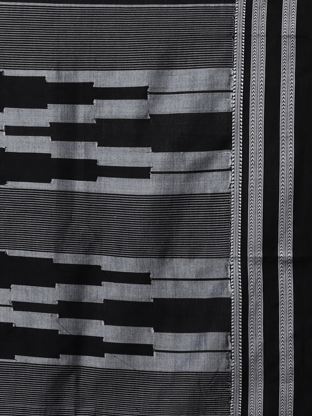 Ilkal black handloom cotton saree