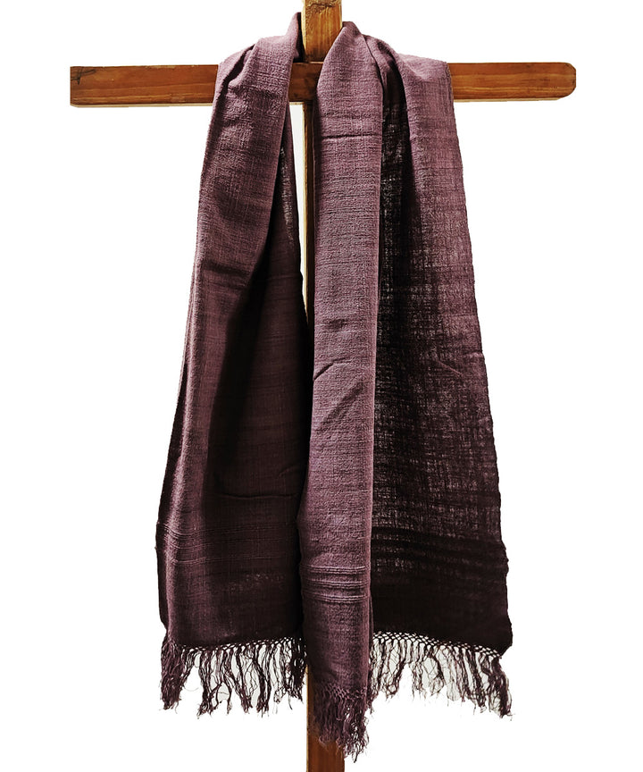 Lavender handloom cotton assam stole