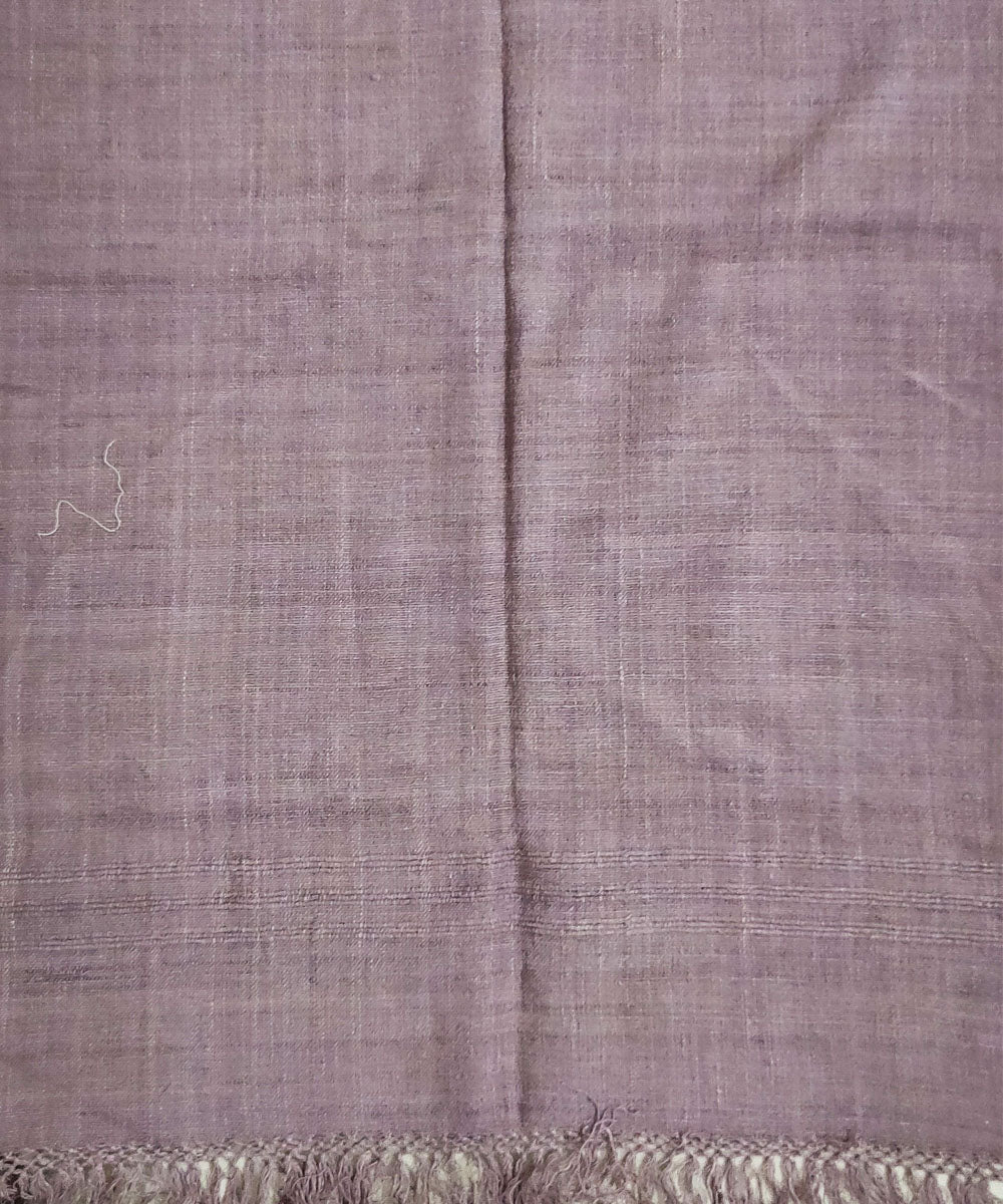 Lavender handloom cotton assam stole