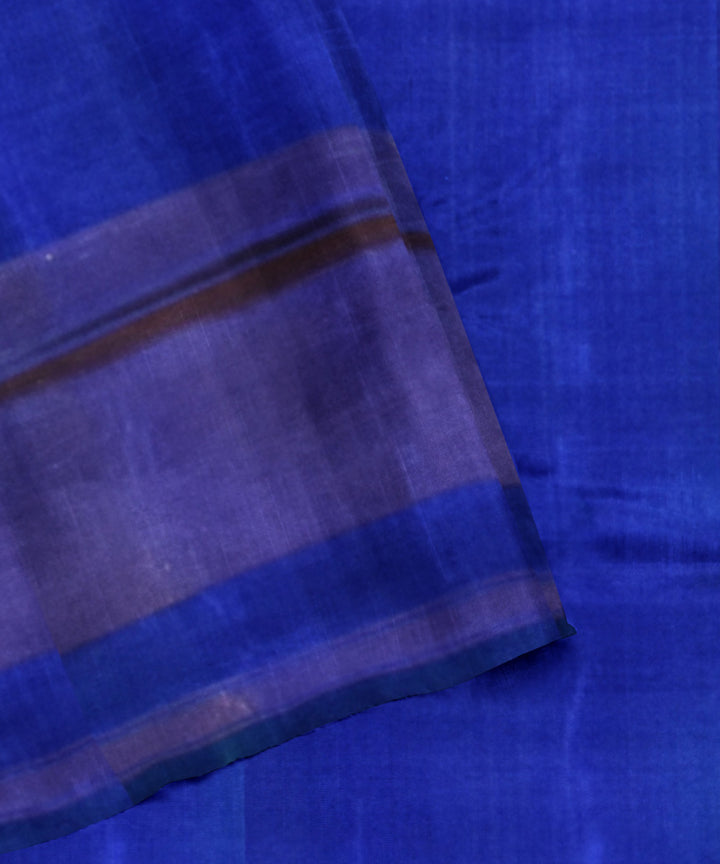 Dark green and blue silk handloom patola ikat saree