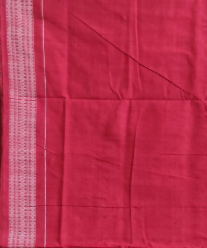 Grey and maroon cotton handloom sambalpuri saree