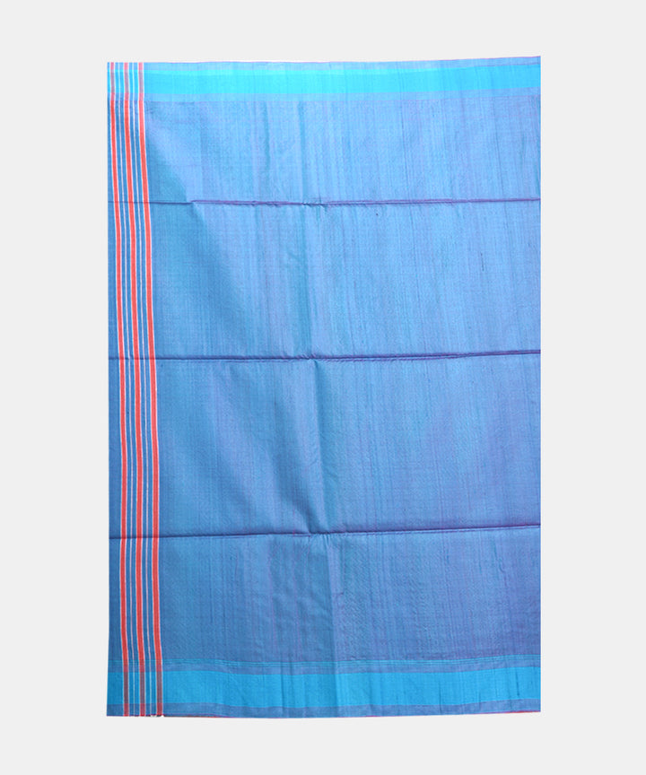 Red handwoven tussar silk saree