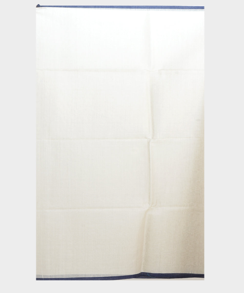 Beige handwoven jamdani silk saree