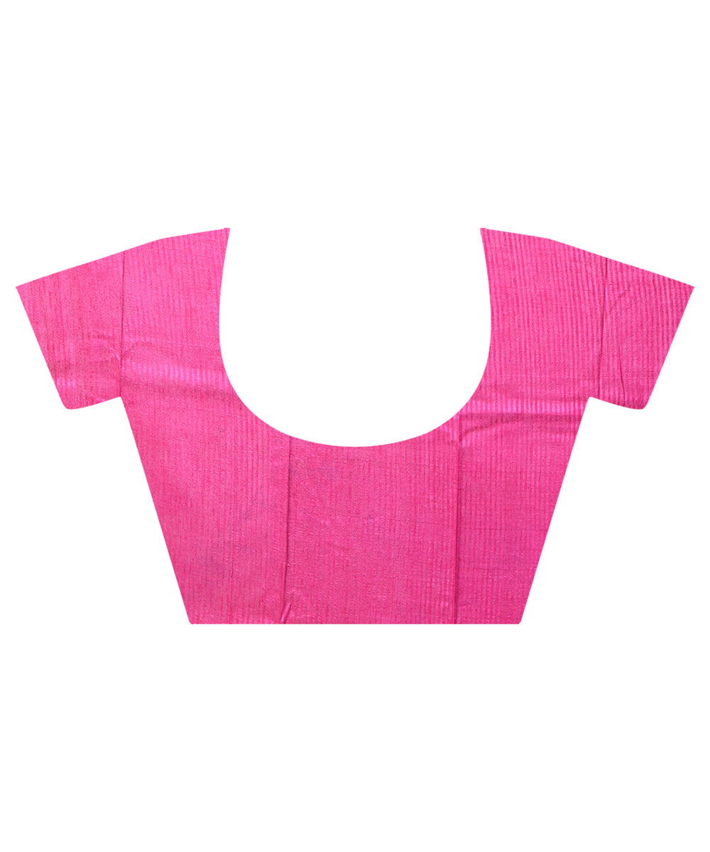 Sky blue multicolor silk bengal hand block print saree