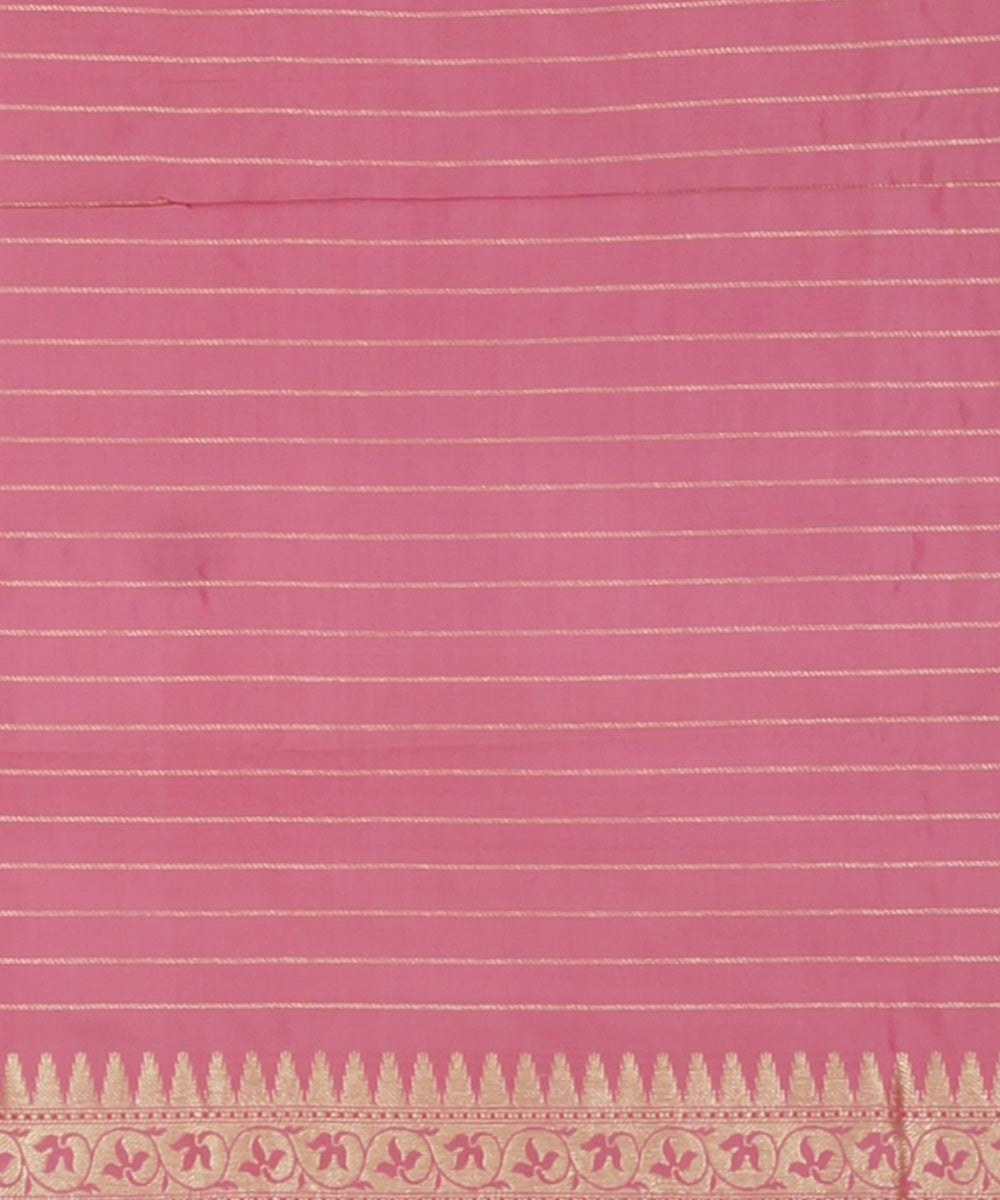 Mauve silk handloom banarasi saree