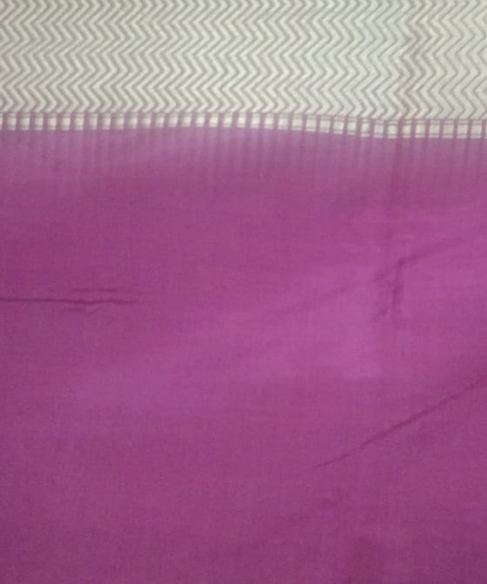 Peach silk handloom banarasi saree