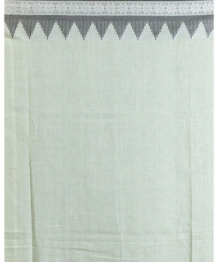 Light mint green handwoven bengal cotton saree