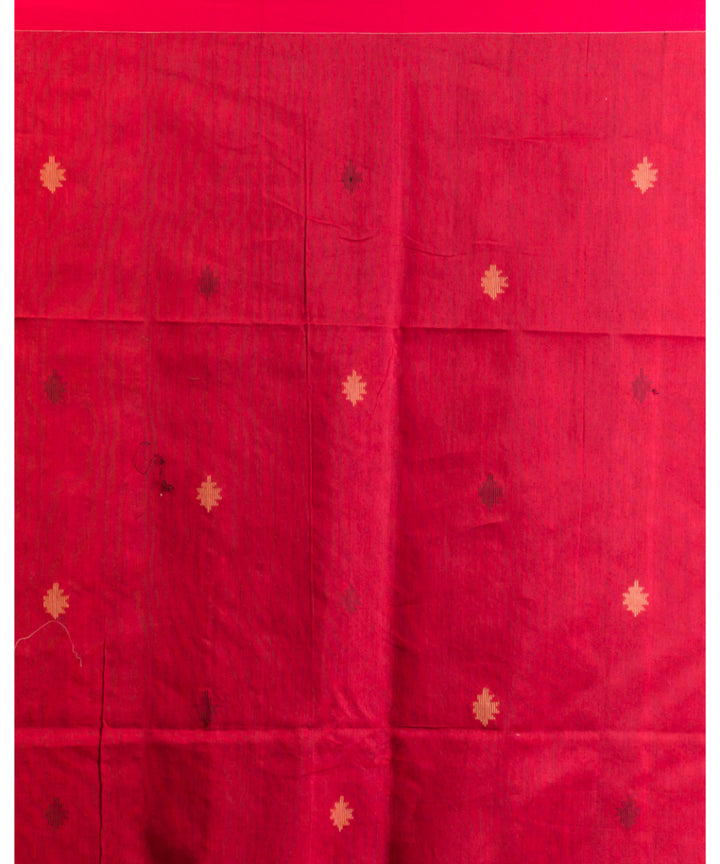 Black red handwoven matka silk bengal saree