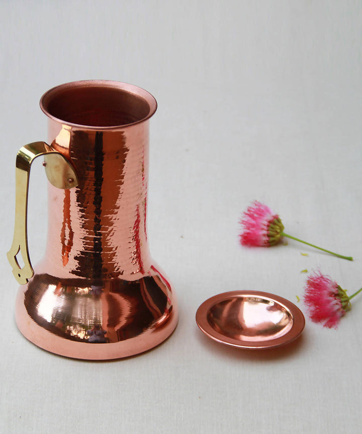 Handmade terra copper jug