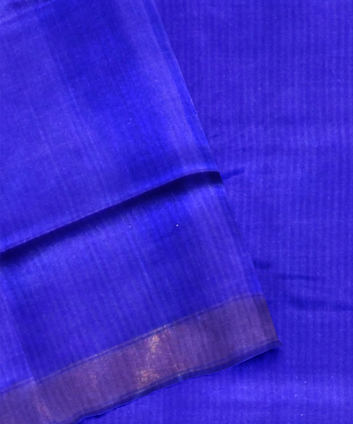 Sky blue silk handwoven patola saree