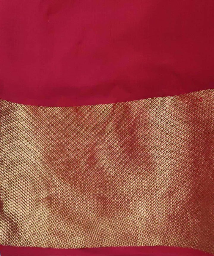 Blue with red handloom ikkat silk pochampally saree