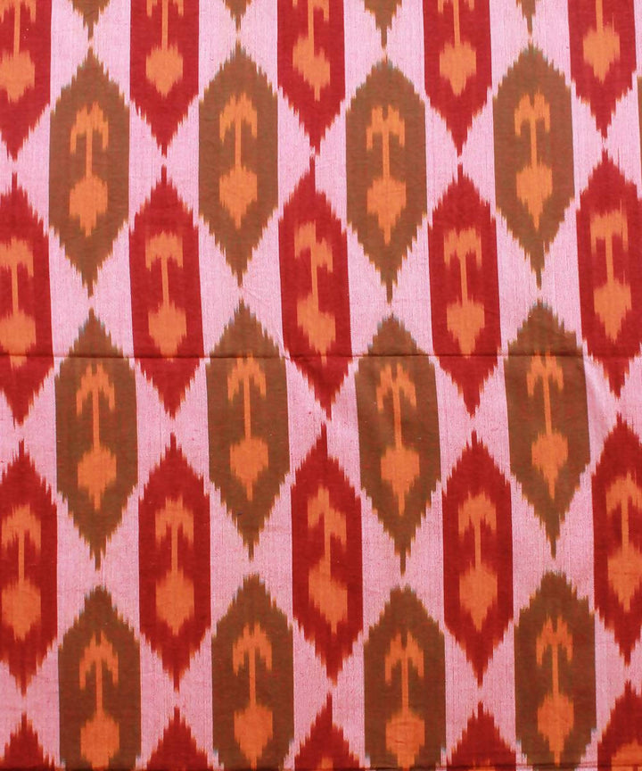Multicolor Handloom Ikkat Cotton Bedsheet