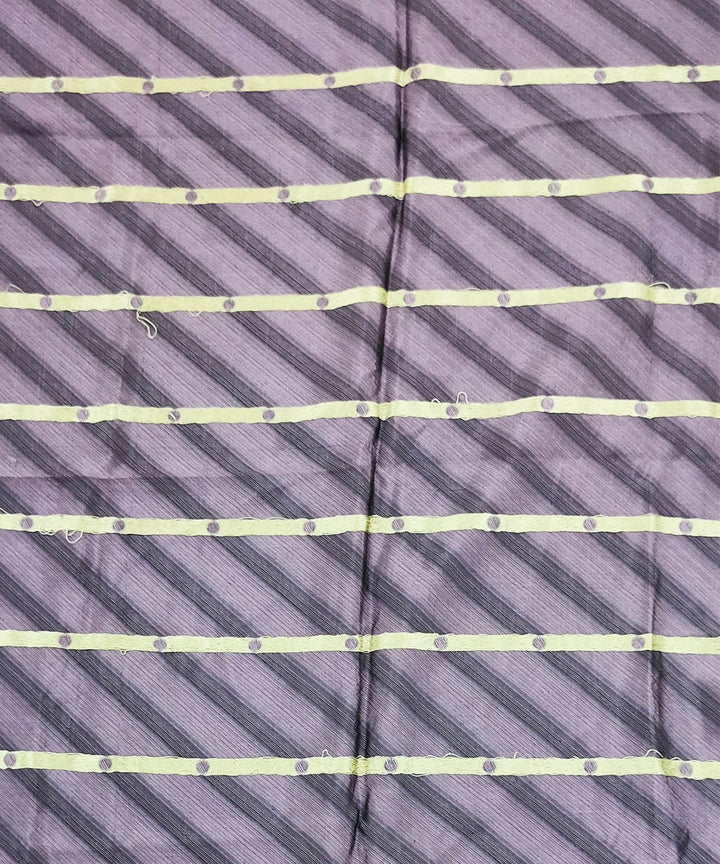 Purple black silk handloom assam stole