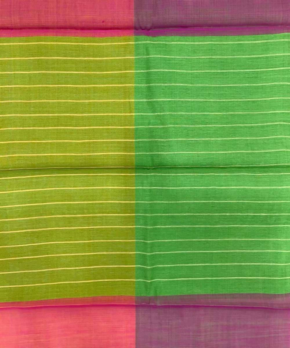 Multicolour handwoven buta tussar silk saree