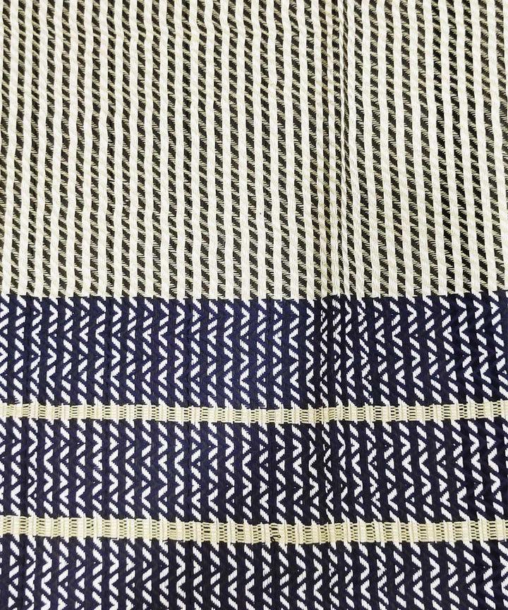 White blue eri silk handloom assam stole