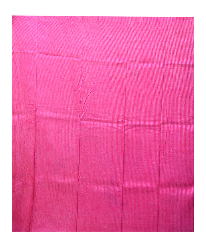 Sky blue multicolor silk bengal hand block print saree