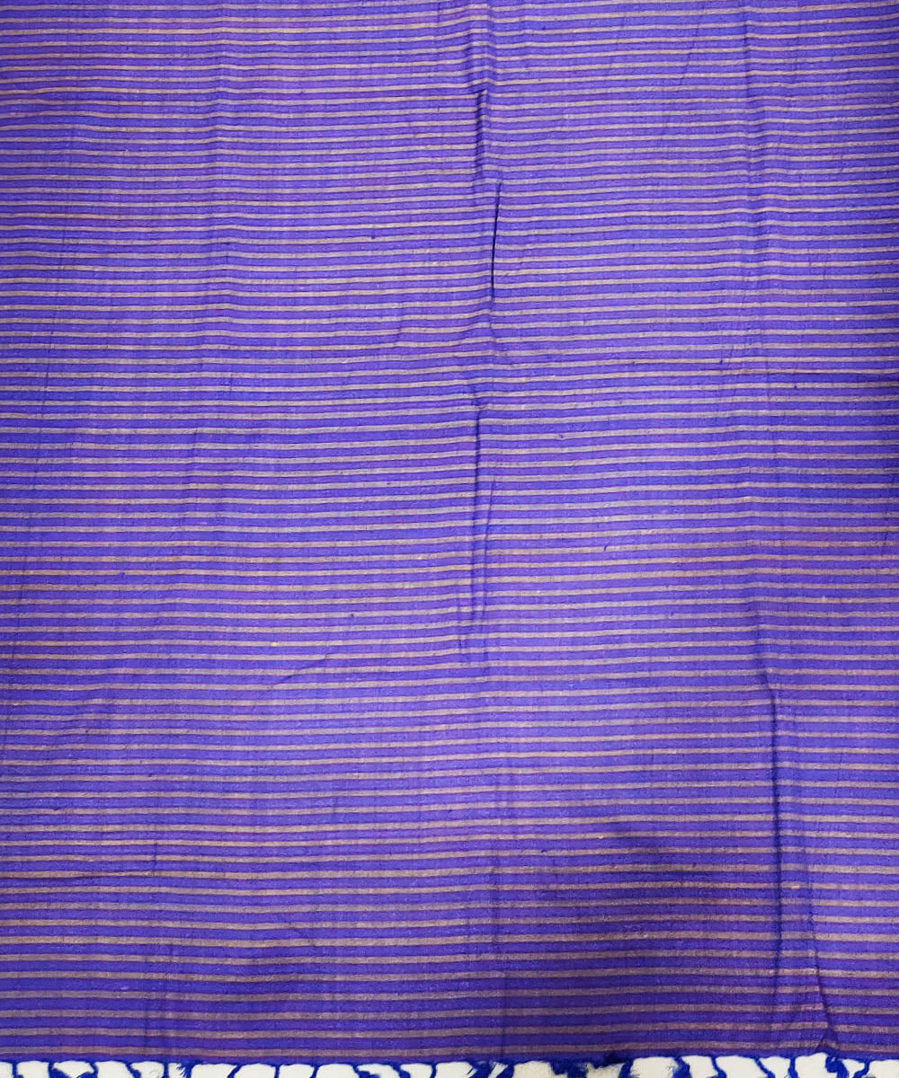 Lavender purple handloom eri silk assam stole