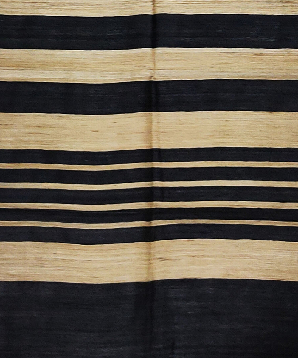 Black beige ghiccha silk handloom assam stole