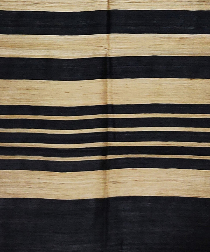 Black beige ghiccha silk handloom assam stole