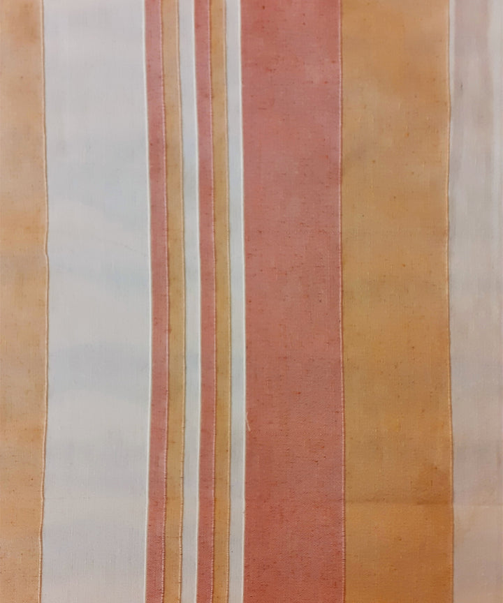 Multi colour handwoven cotton stripe bedsheet