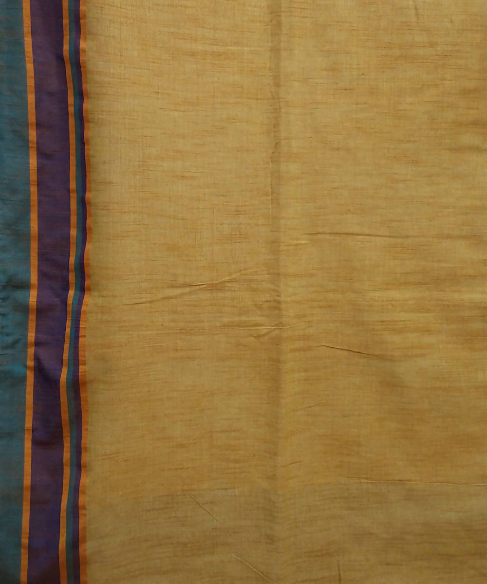 Bengal Mustard Yellow Handwoven Cotton Saree