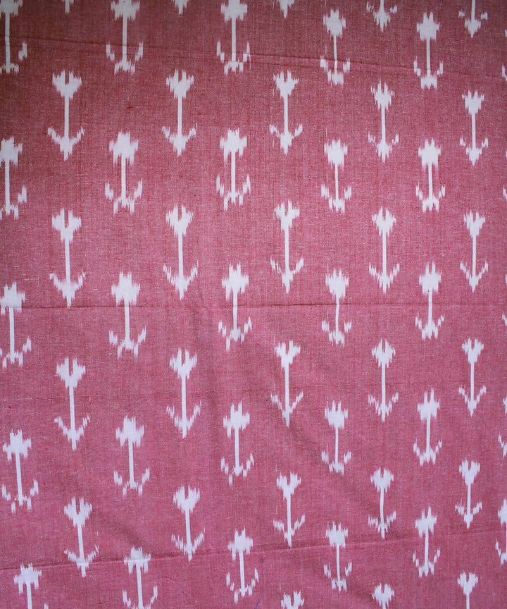 Pink Handloom Ikkat Cotton Bedsheet