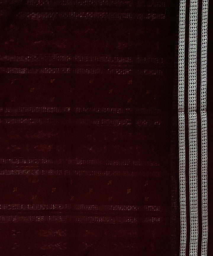 Pink mahogani cotton handloom bomkai saree