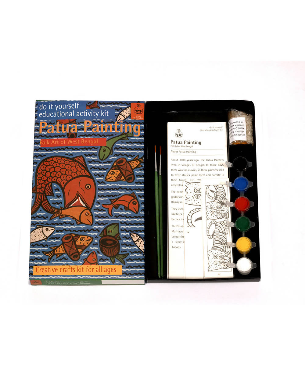 Handmade DIY Educational Colouring Kit Patua Painting of West Bengal