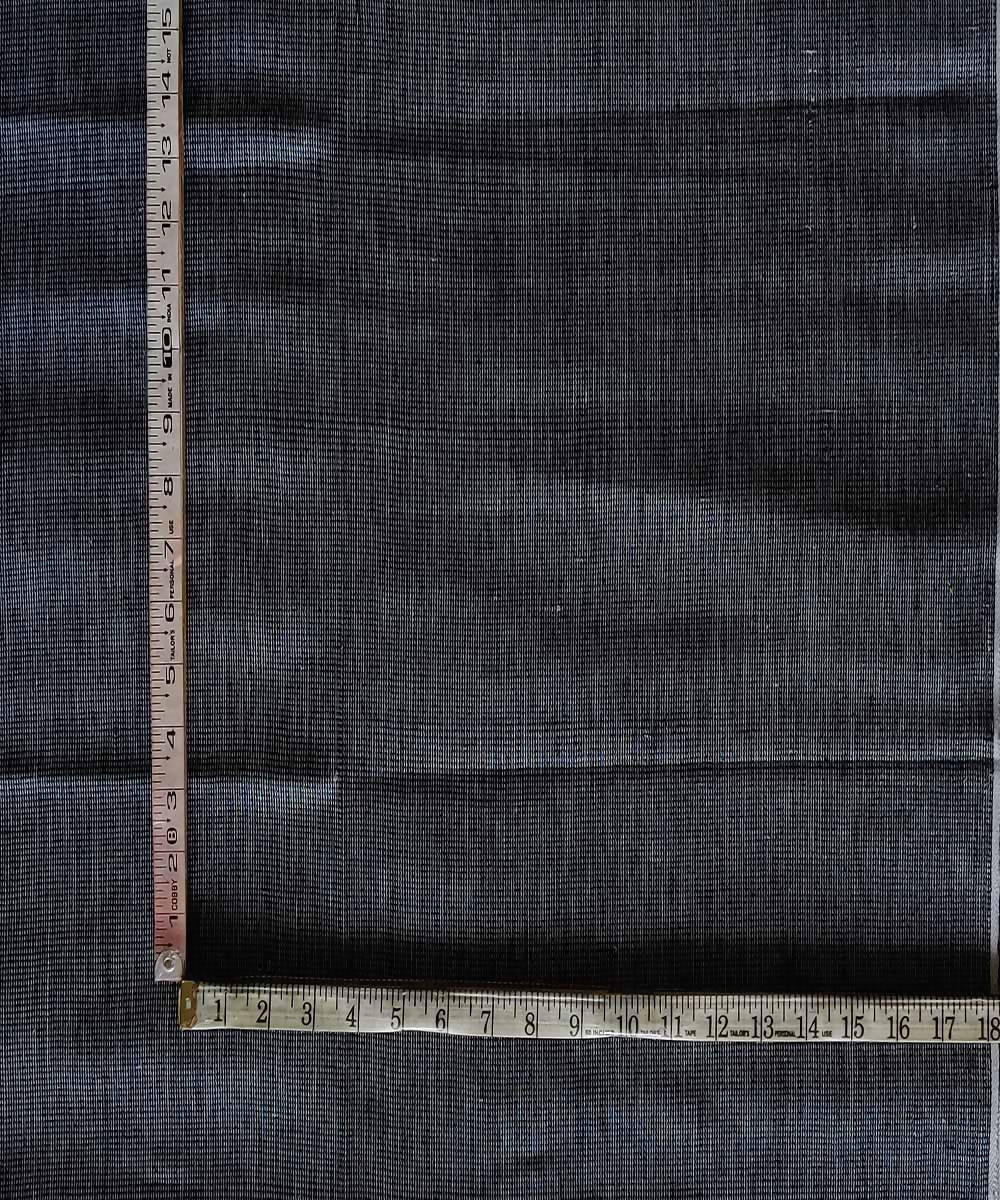 Black white handspun handwoven cotton thick material fabric