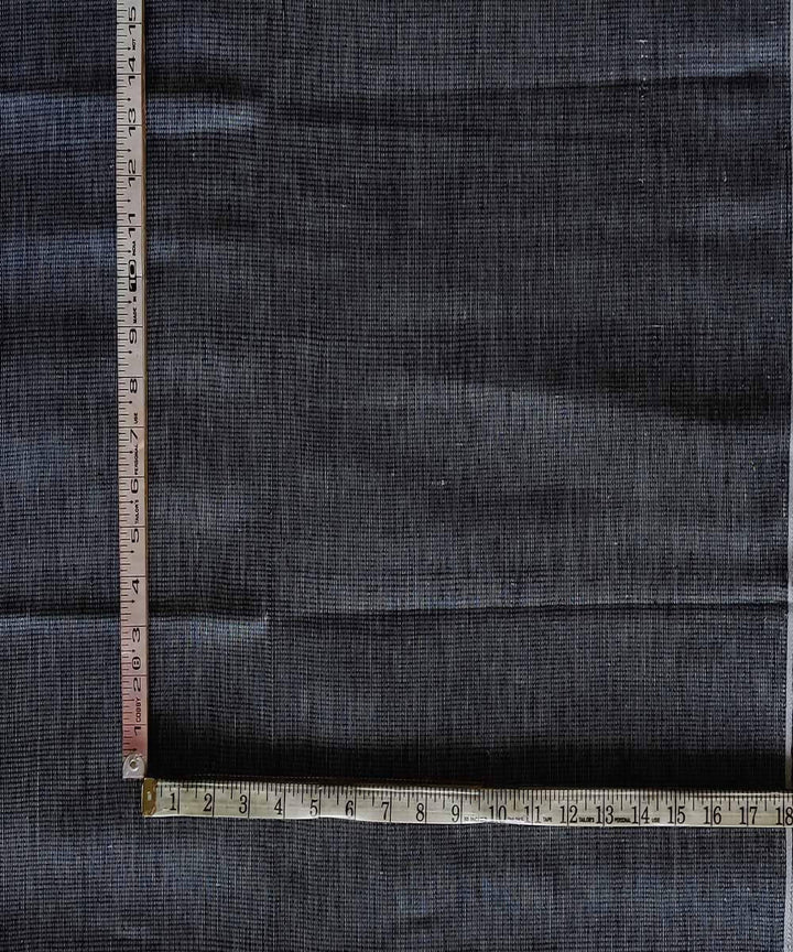 Black white handspun handwoven cotton thick material fabric