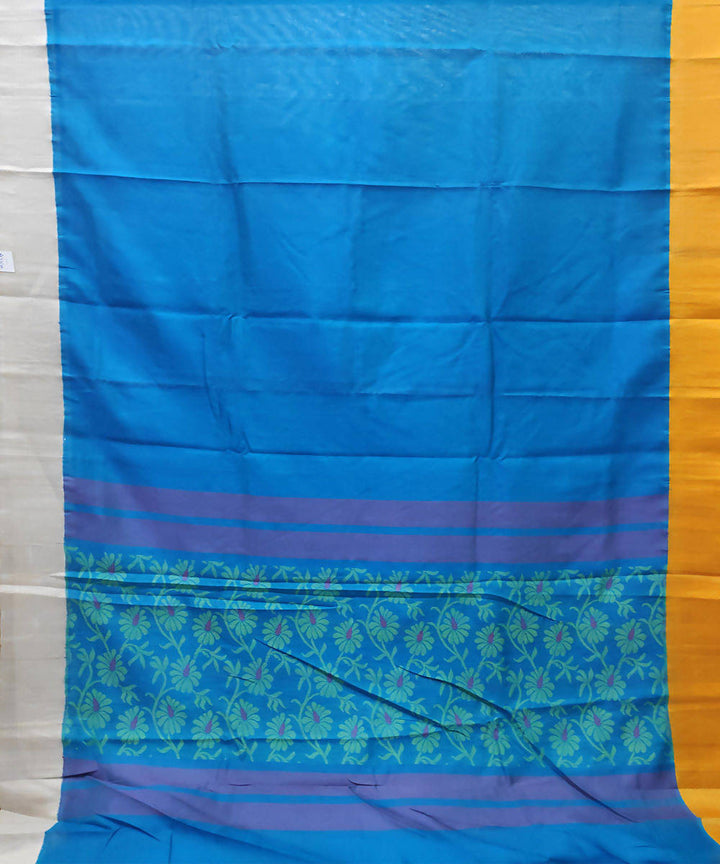 venkatagiri sky Blue handwoven cotton silk saree