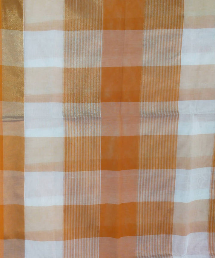 Multicolour hand woven cotton venkatagiri saree