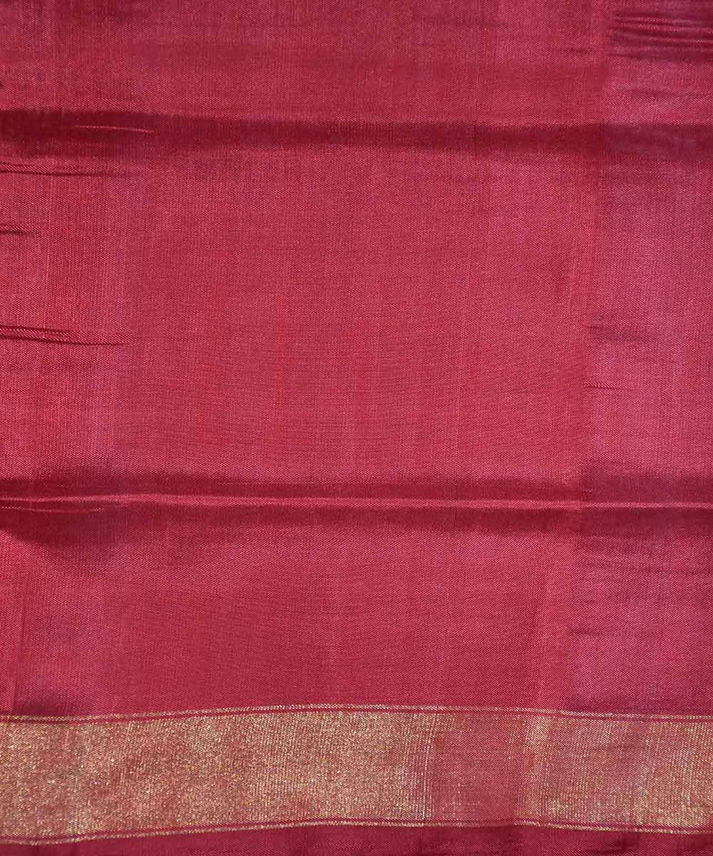 Red handwoven patola silk saree