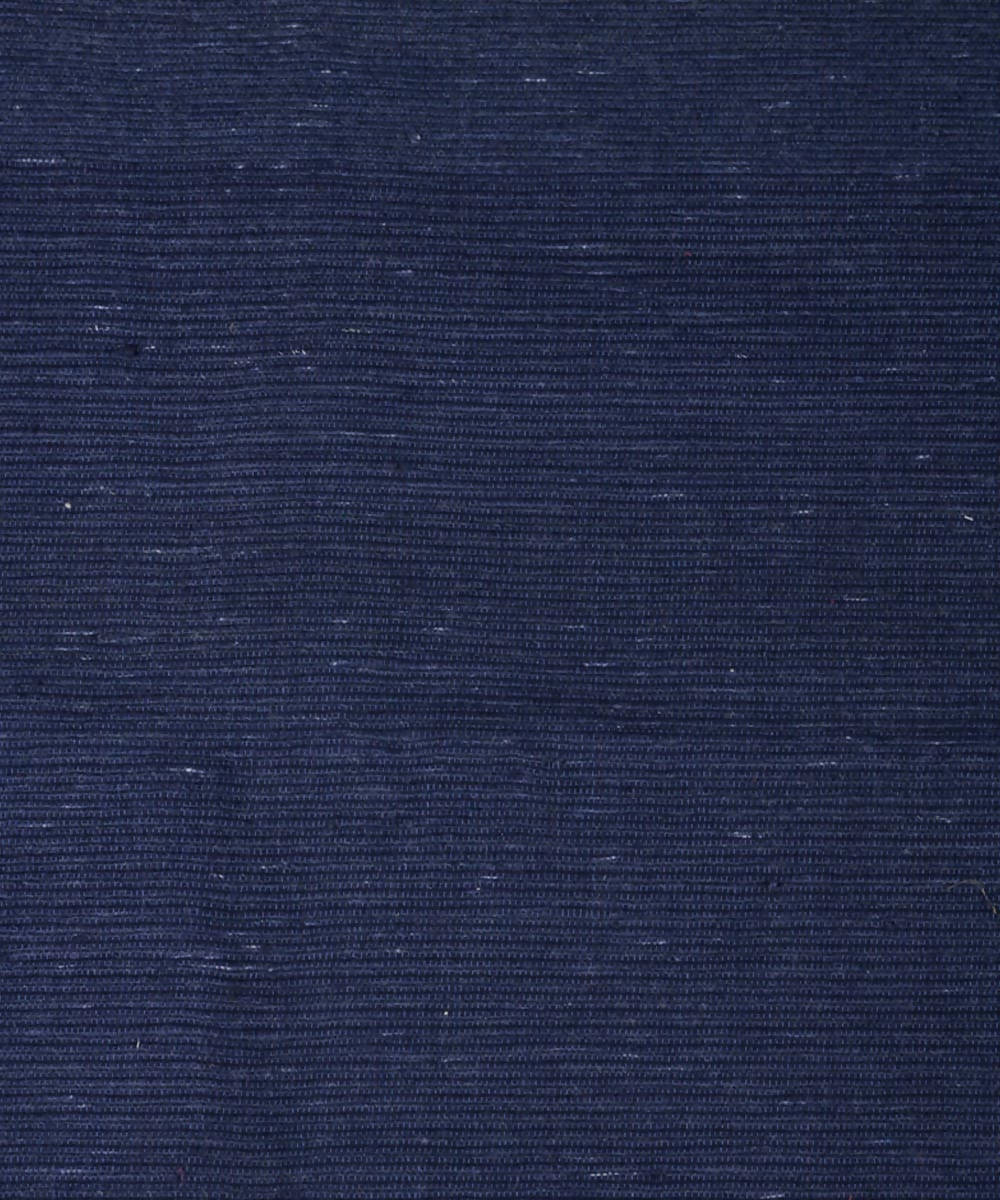 Blue dyed handwoven cotton upholstery fabric