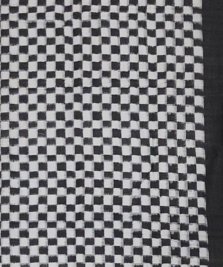Black white handloom cotton assam stole