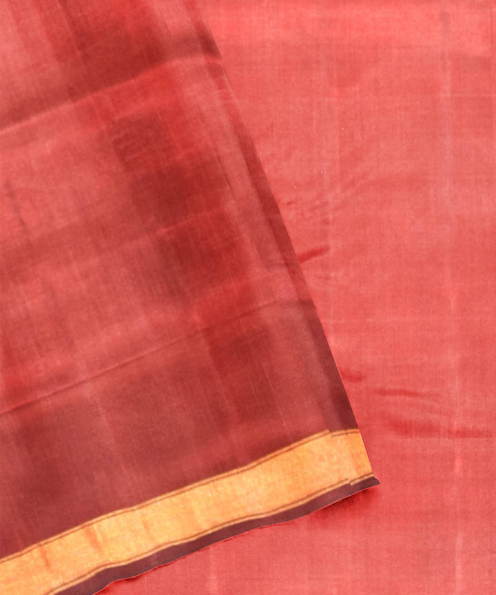 Red maroon silk handloom patola saree