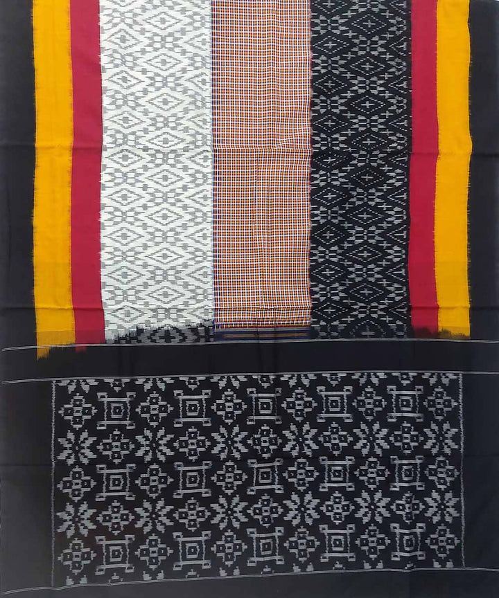 Multi colour handloom cotton ikat pochampally saree