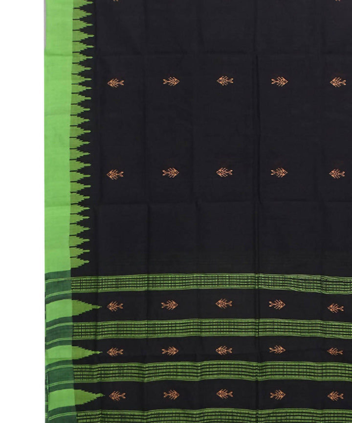 Black handloom cotton ikat sambalpuri dupatta