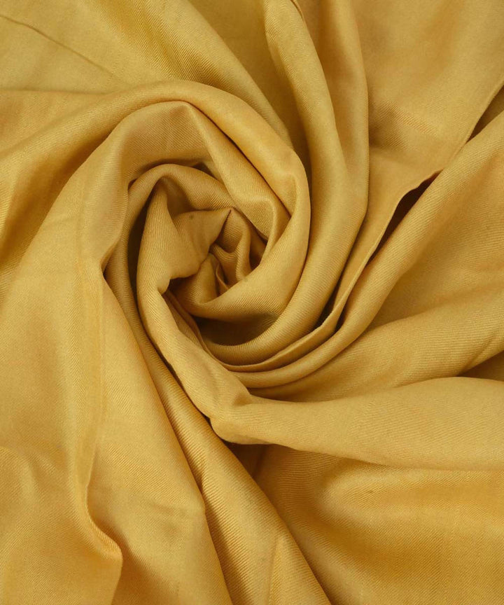 Yellow handloom eri silk dress material